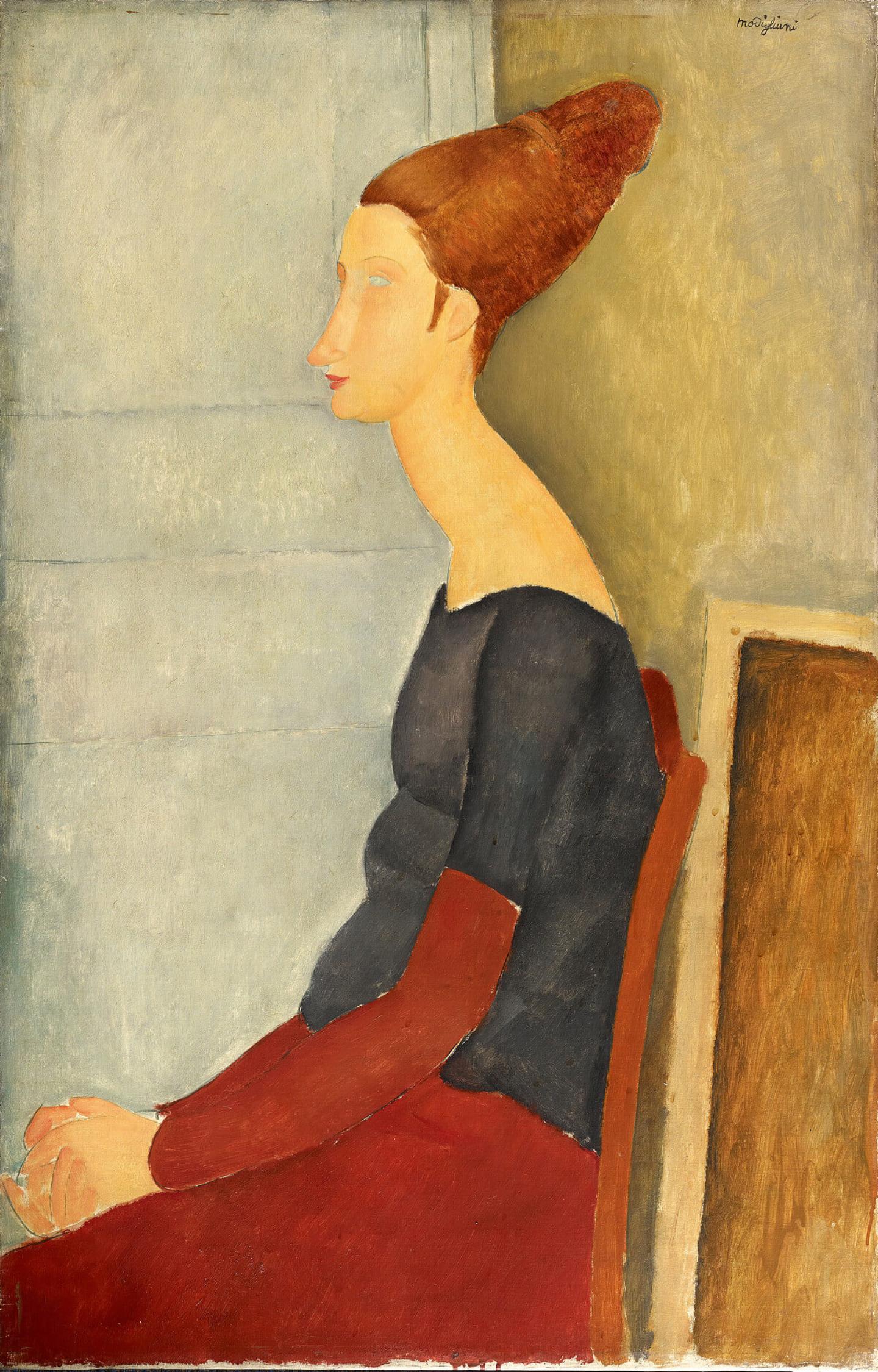 Жанна Эбютерн, 1918.