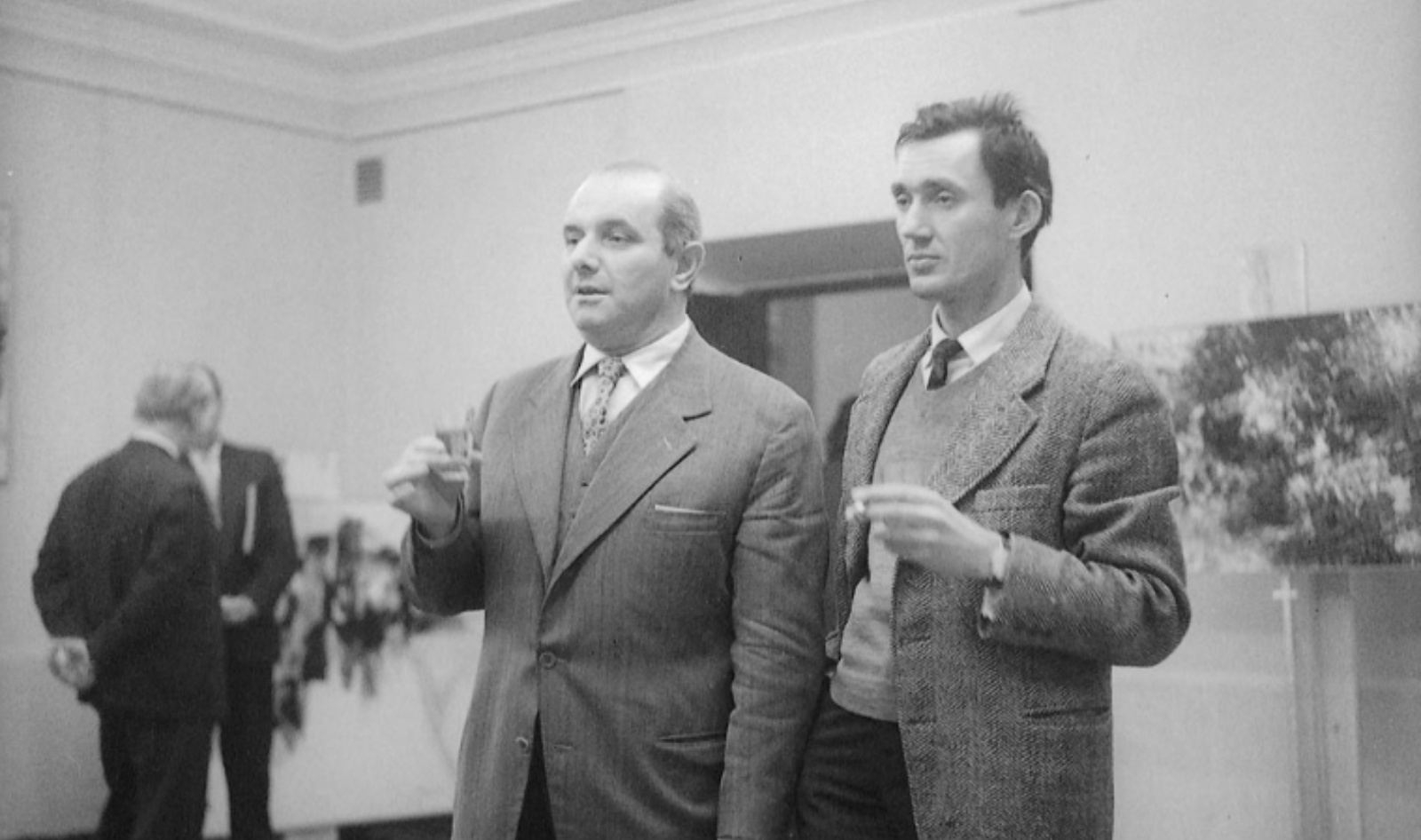 Станислав Ежи Лец и Веслав Боровски, 1960.