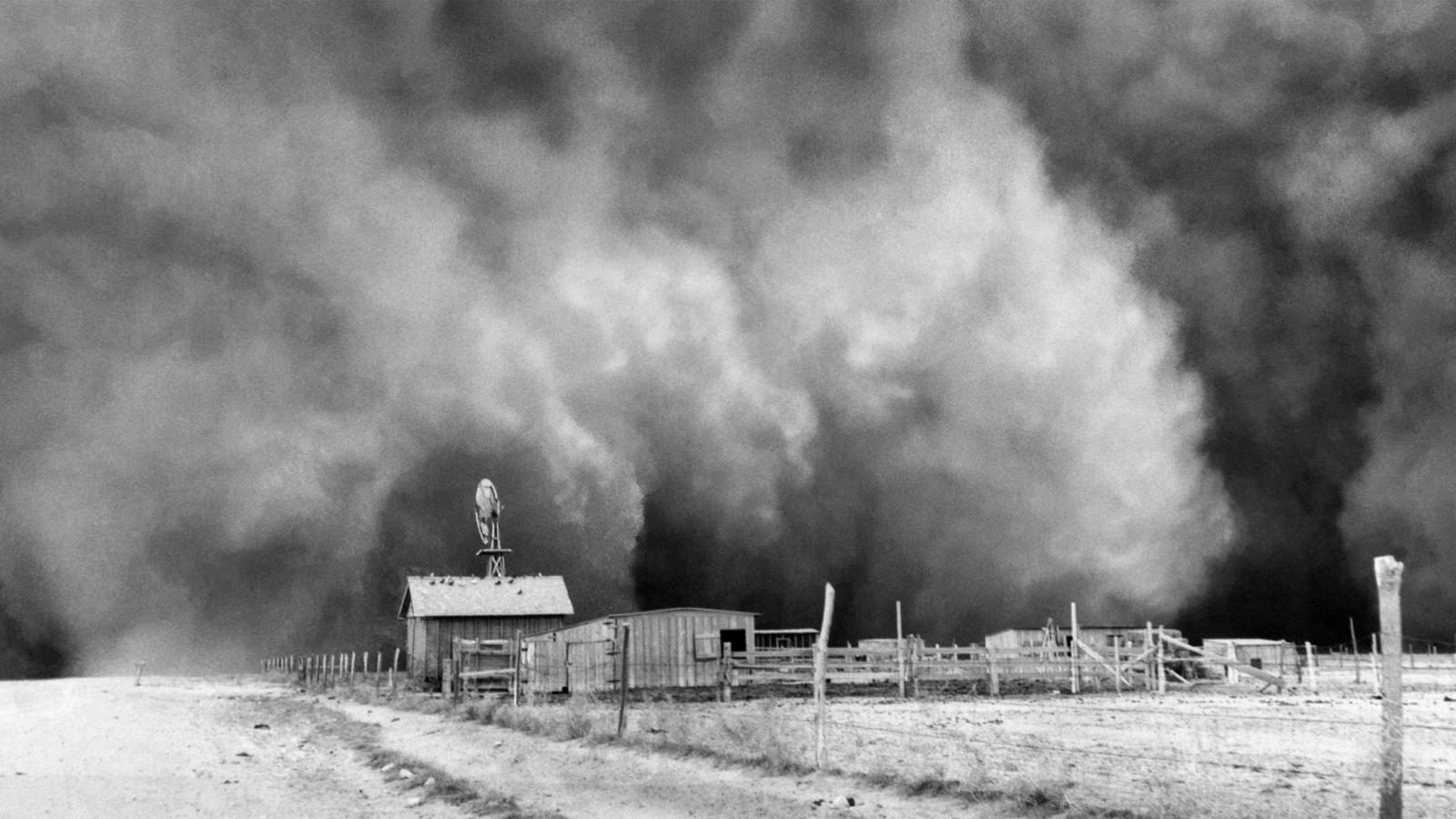 Пыльные бури в Оклахоме.