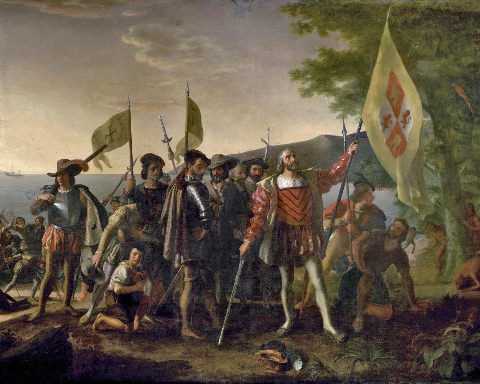 «Высадка Колумба в Америке», 1847 г. Д. Вандерлин.