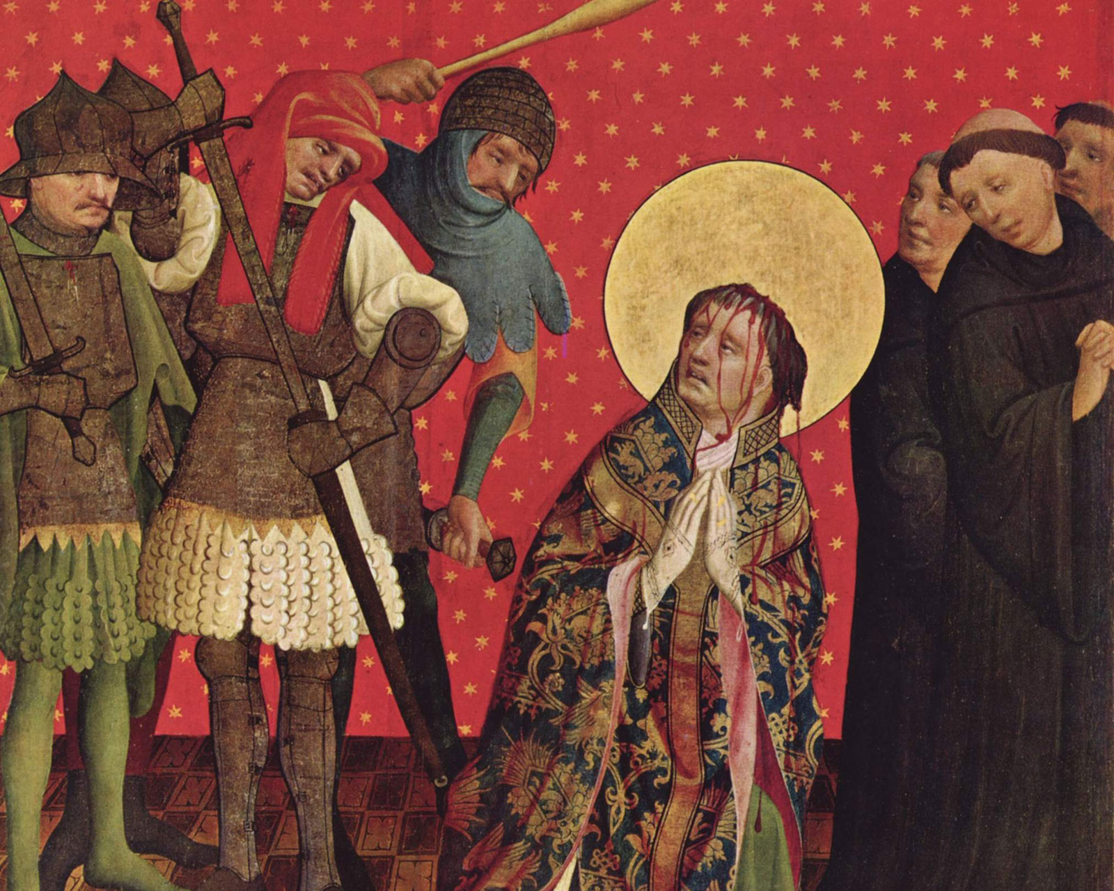 «Смерть Томаса Бекета», 1424 г. Мастер Франке.
