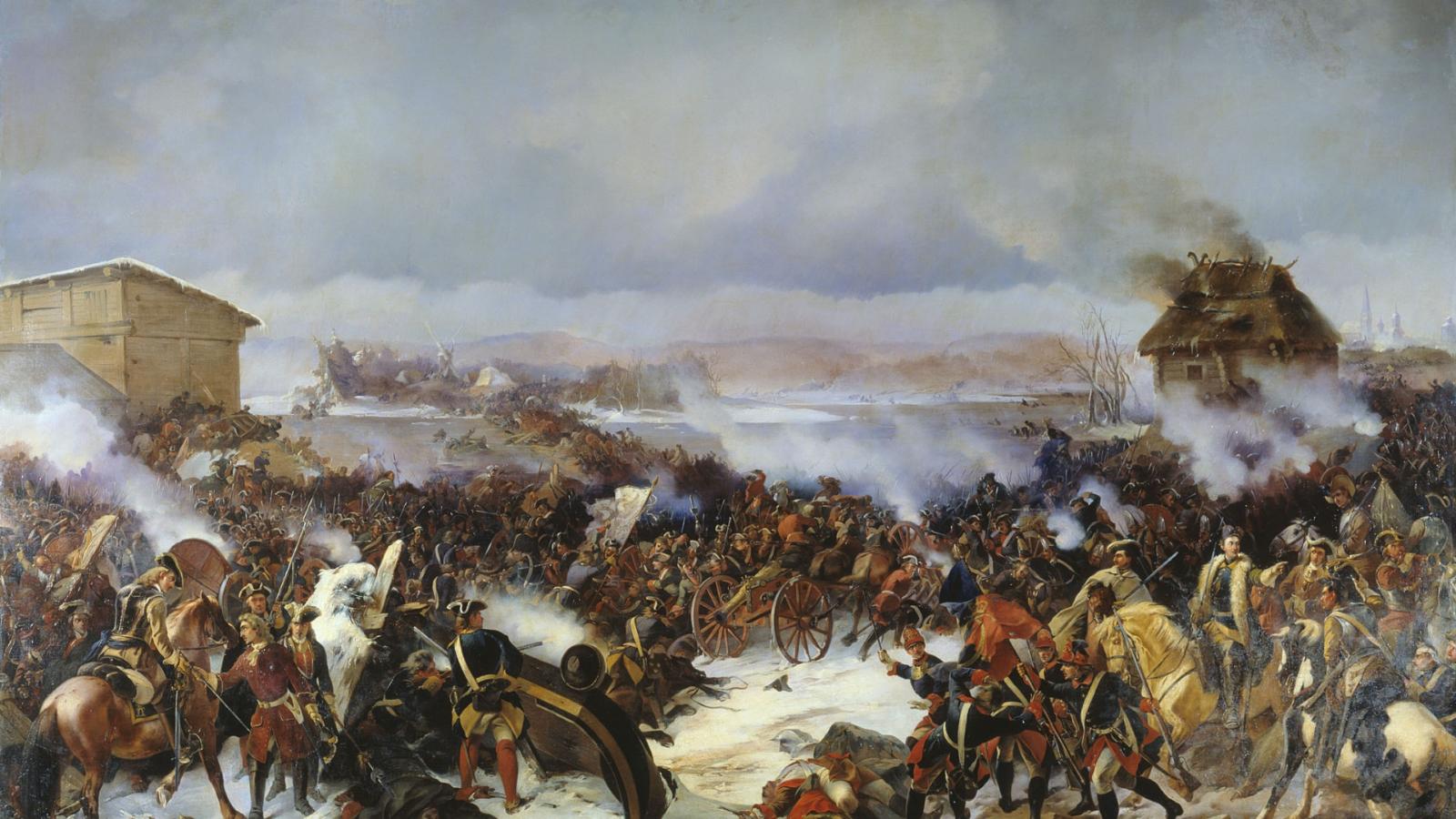 Битва при Нарве, художник Коцебу А. Е.