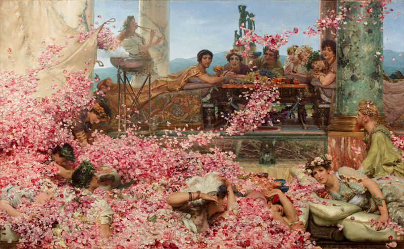 Лоуренс Альма-Тадема «Розы Геолигабала», 1888.