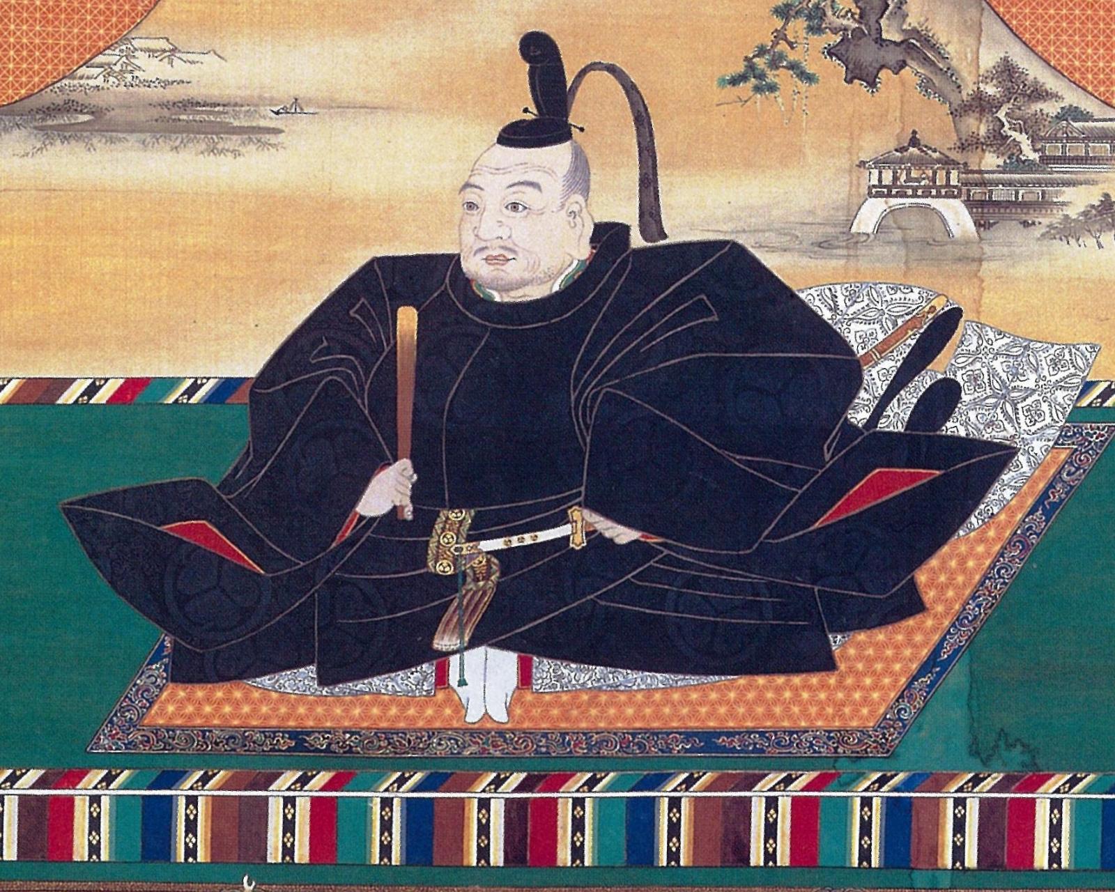 Сёгун Токугава Иэясу (японская гравюра). 