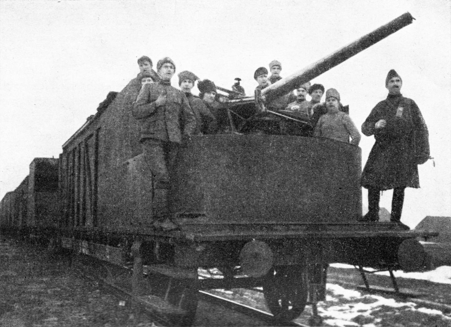 Эстонский бронепоезд на фронте Освободительной войны.