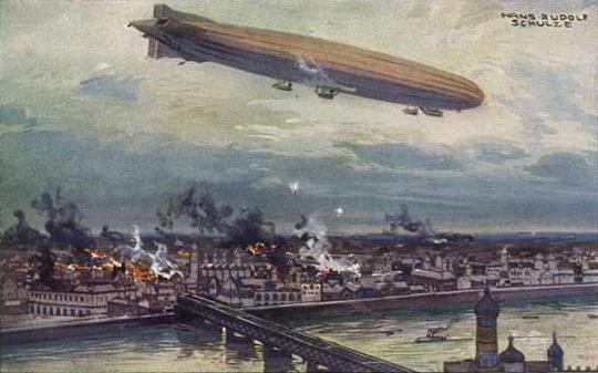 A German Zeppelin raids Warsaw in 1915..jpg