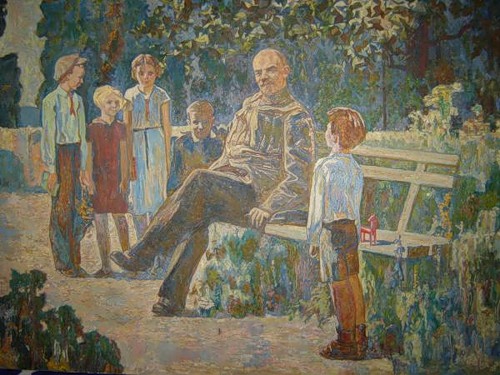 3 Ленин и дети. Худ. Дворянчиков В.Д. 1980.jpg