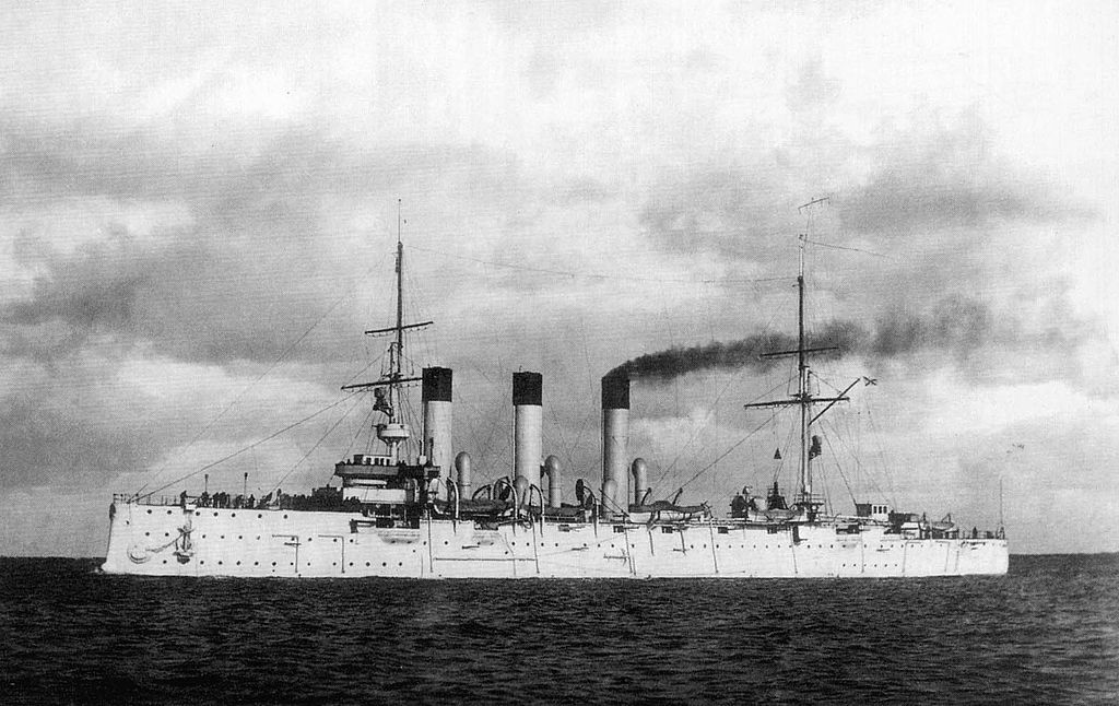 Крейсер «Аврора» на испытаниях, 14 июня 1903 год.jpg