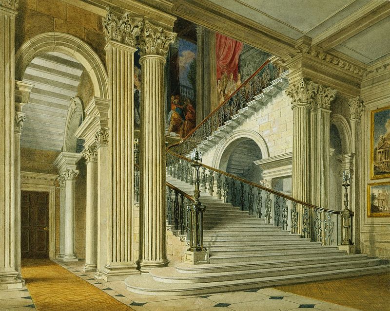 Вид лестницы Букингемского дворца