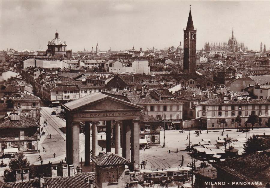 Панорама Милана, 1950