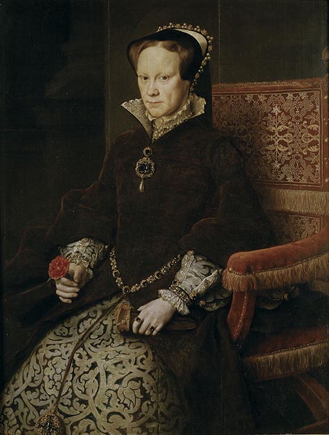 Портрет Марии Кровавой. Антонис Мор, 1554 год.jpg
