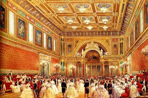 Бальный зал дворца в 1856 году