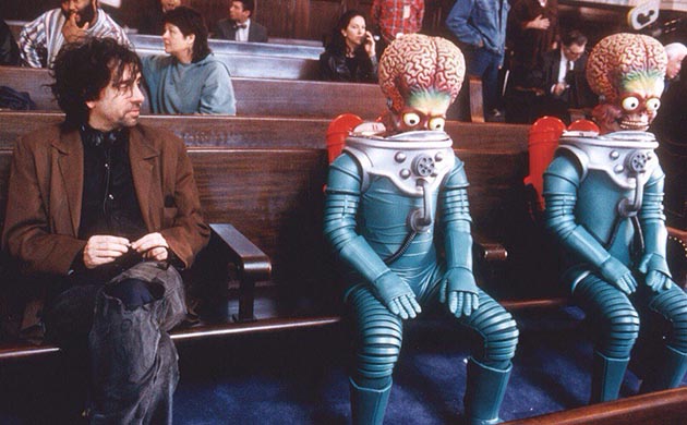Тим Бертон на съемках фильма «Марс атакует!», 1996 год.jpg