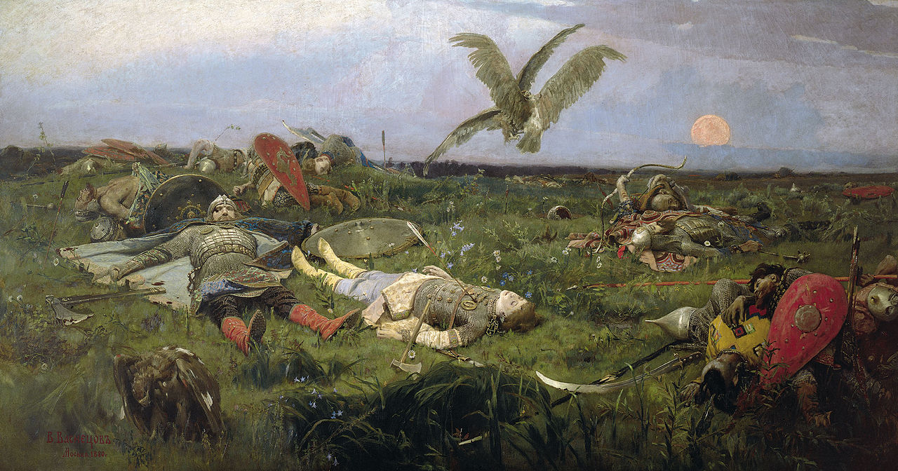 «После побоища Игоря Святославича с половцами», В. М. Васнецов, 1880 год.jpg