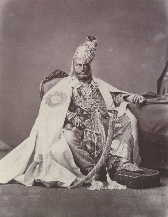 7 Maharajah of Riva photo by Samuel Bourne 1877.jpg