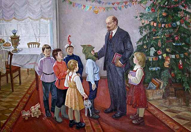 5 Неизвестныи художник В.И.Ленин на елке в Сокольниках..jpg