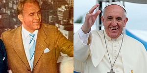 Альфредо Ди Стефано и Папа Франицск I. Буэнос-Айрес.