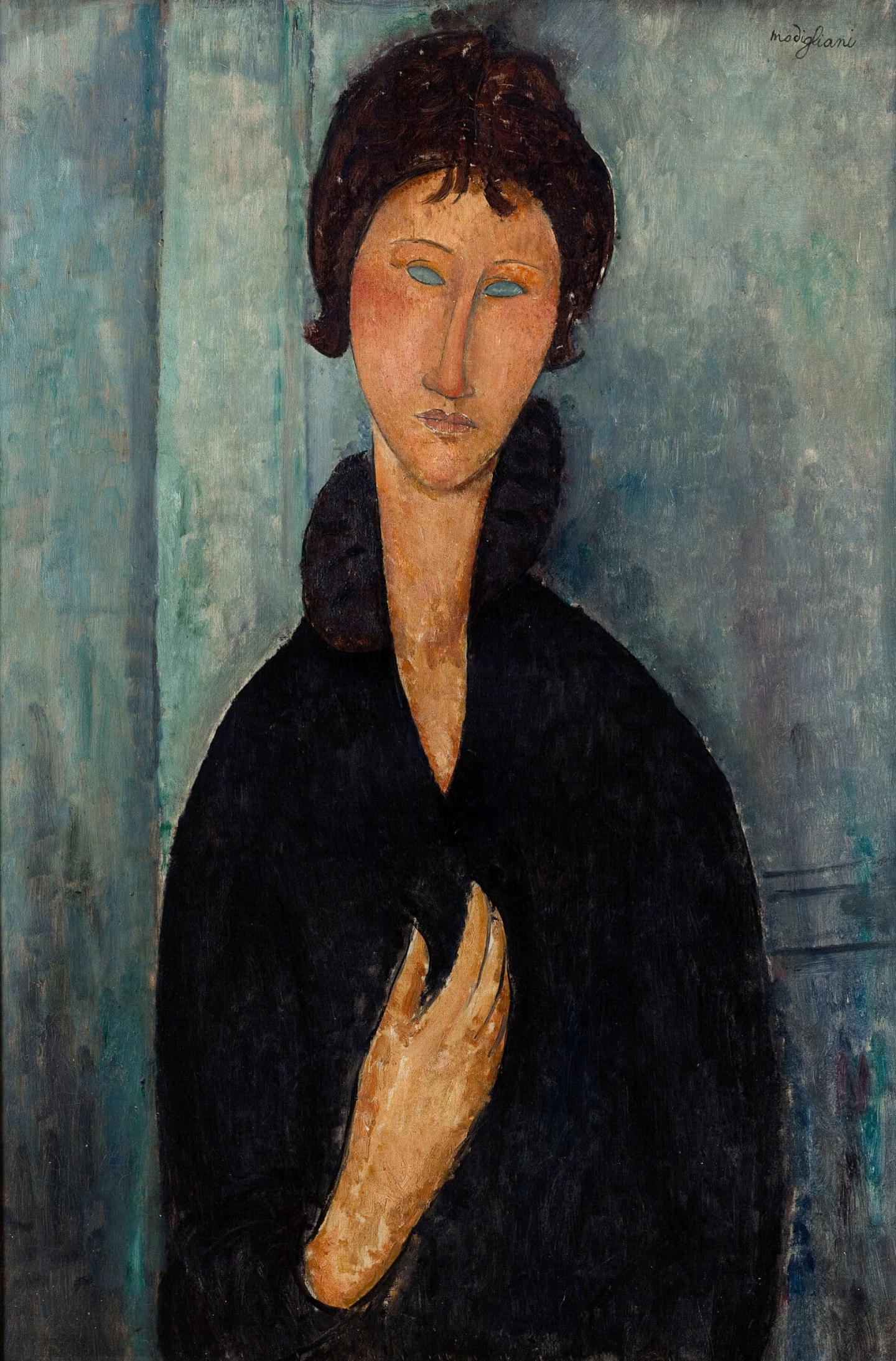 Женщина с голубыми глазами, 1918.