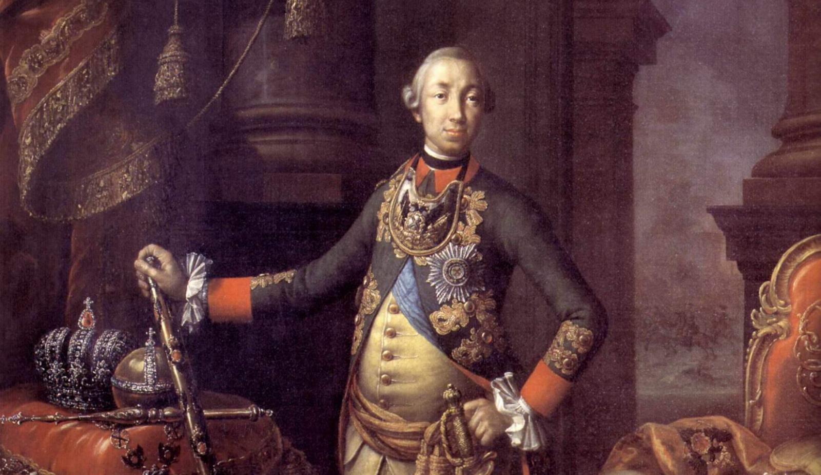 Петр III Федорович. С прижизненного портрета, 1762 год.