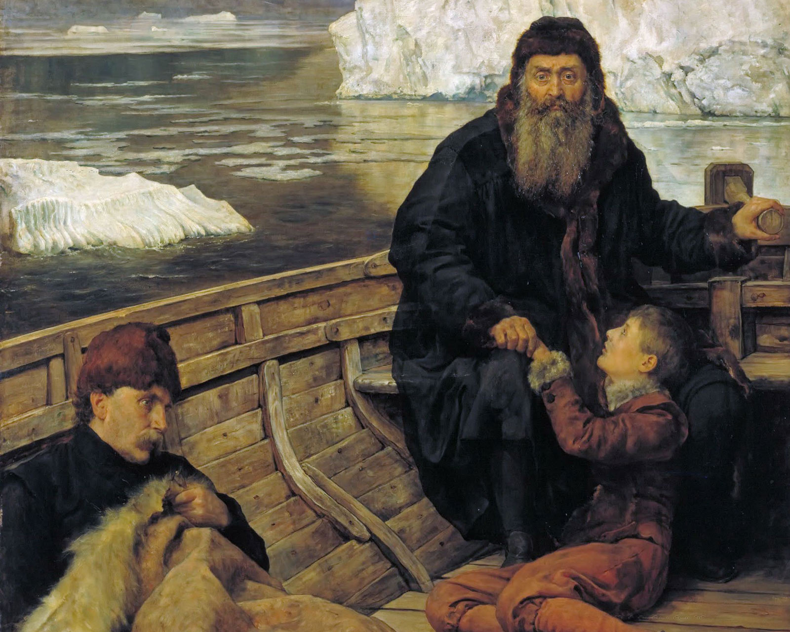 «Последнее путешествие Генри Хадсона», 1881. Джон Кольер.