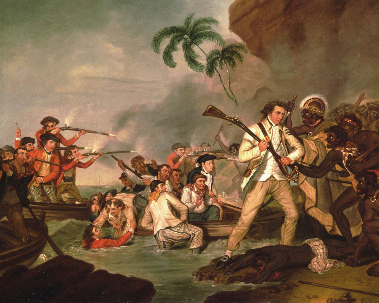  «Смерть капитана Джеймса Кука», 1783. Джордж Картер.