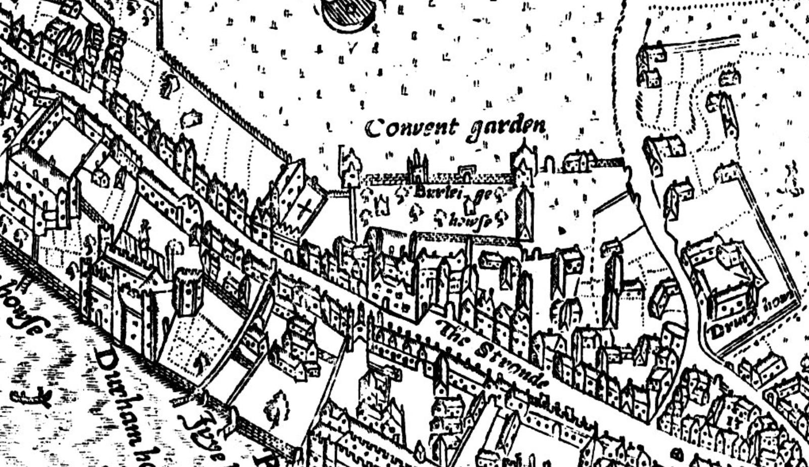 Карта старого Лондона.