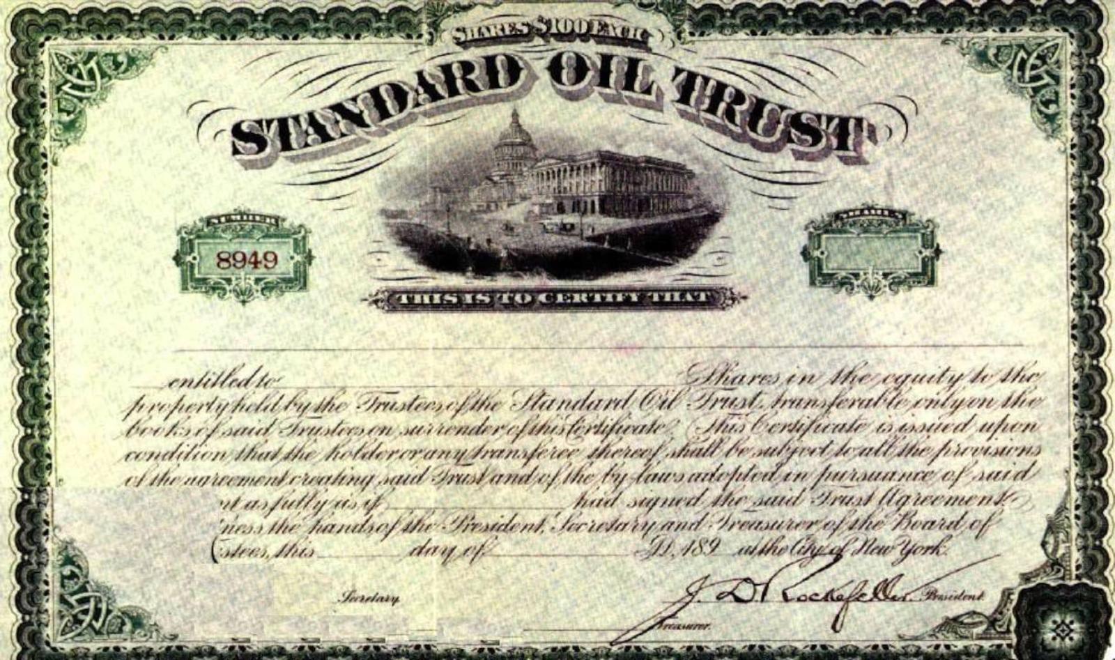 Купон «Standard Oil».