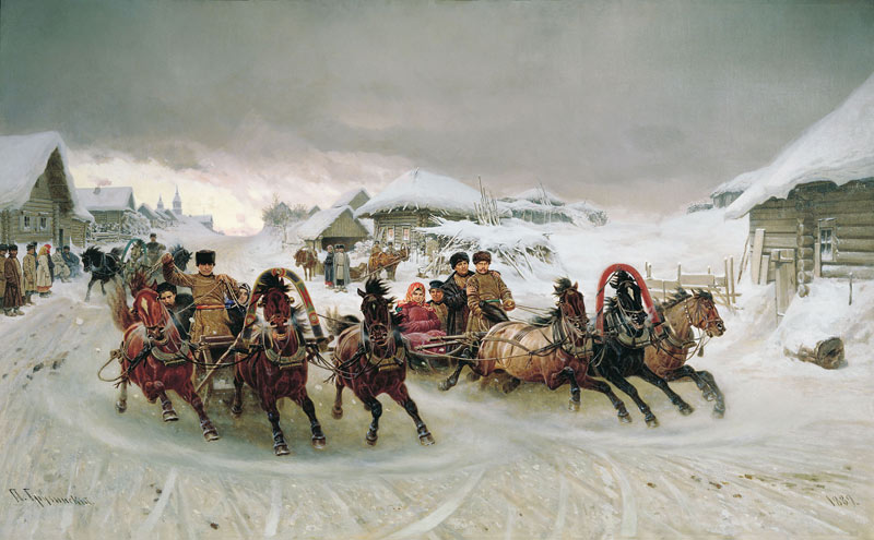 «Масленица». П.Н. Грузинский, 1889.