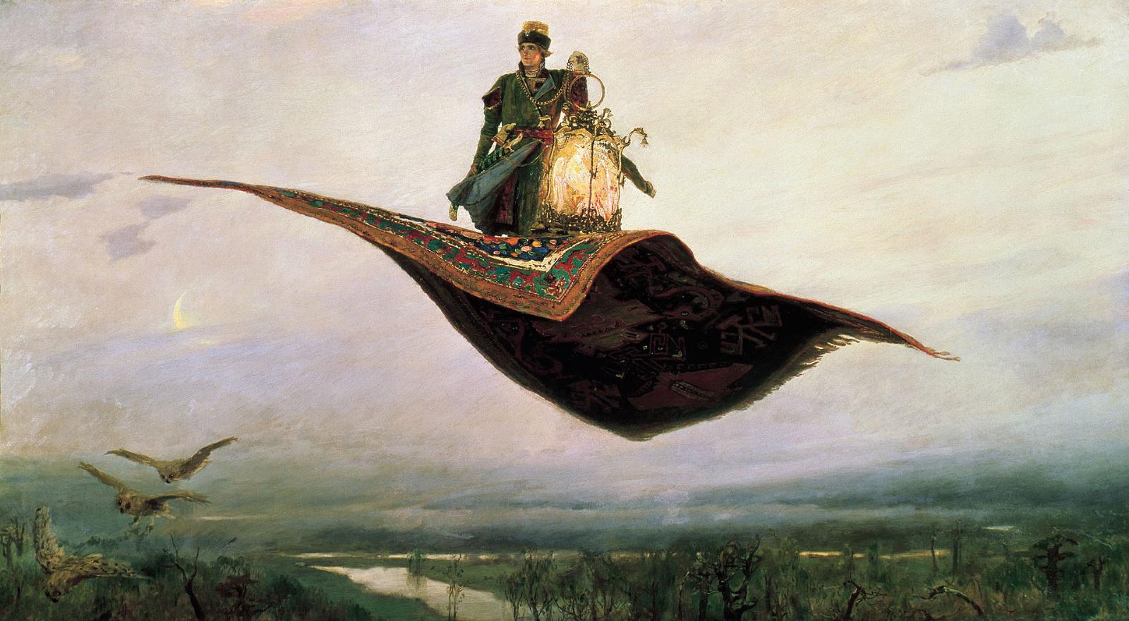 В.М. Васнецов «Ковёр-самолёт», 1880.