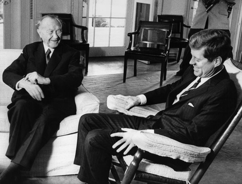 Аденауэр и Кеннеди.