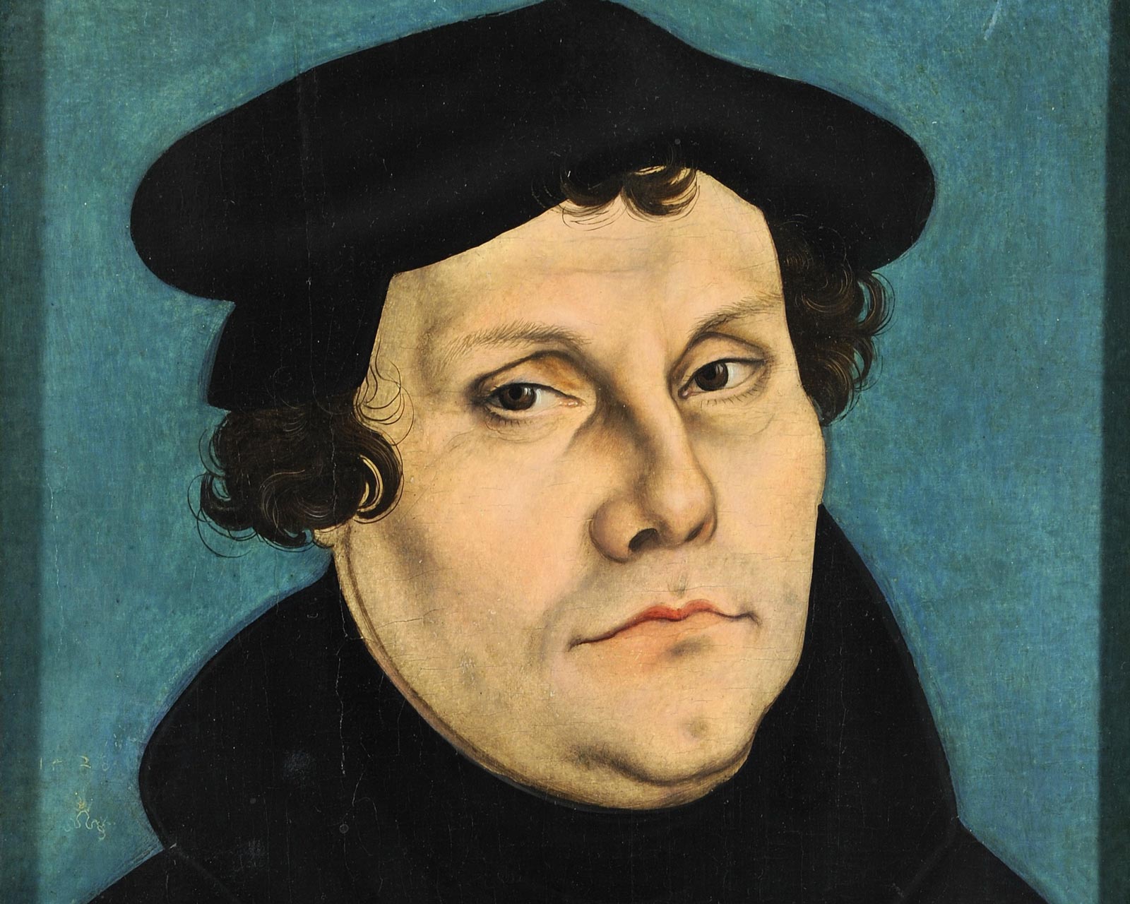 Портрет Мартина Лютера. 1528 г. Лукас Кранах Старший.