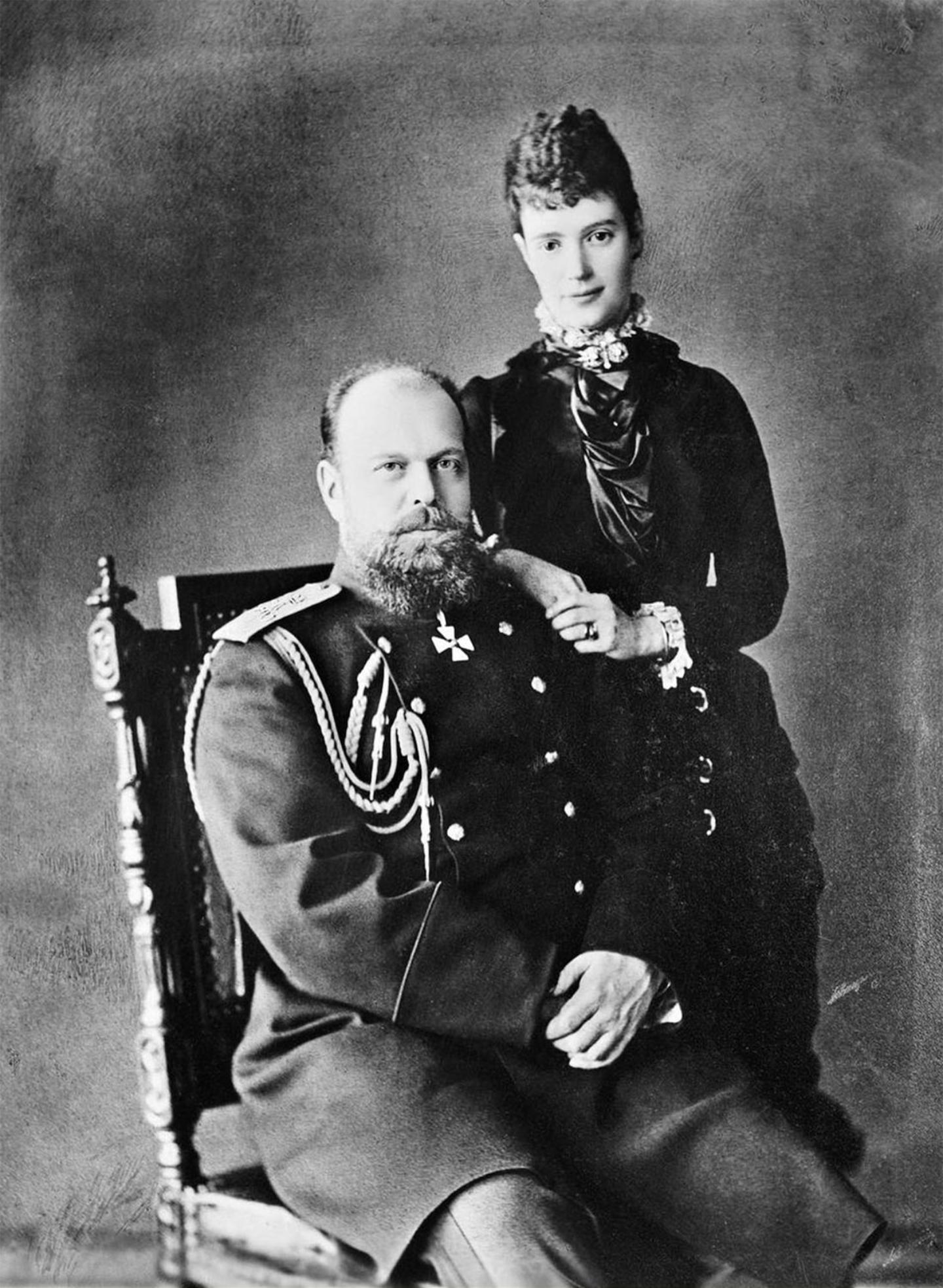 Александр III с женой Марией Фёдоровной.