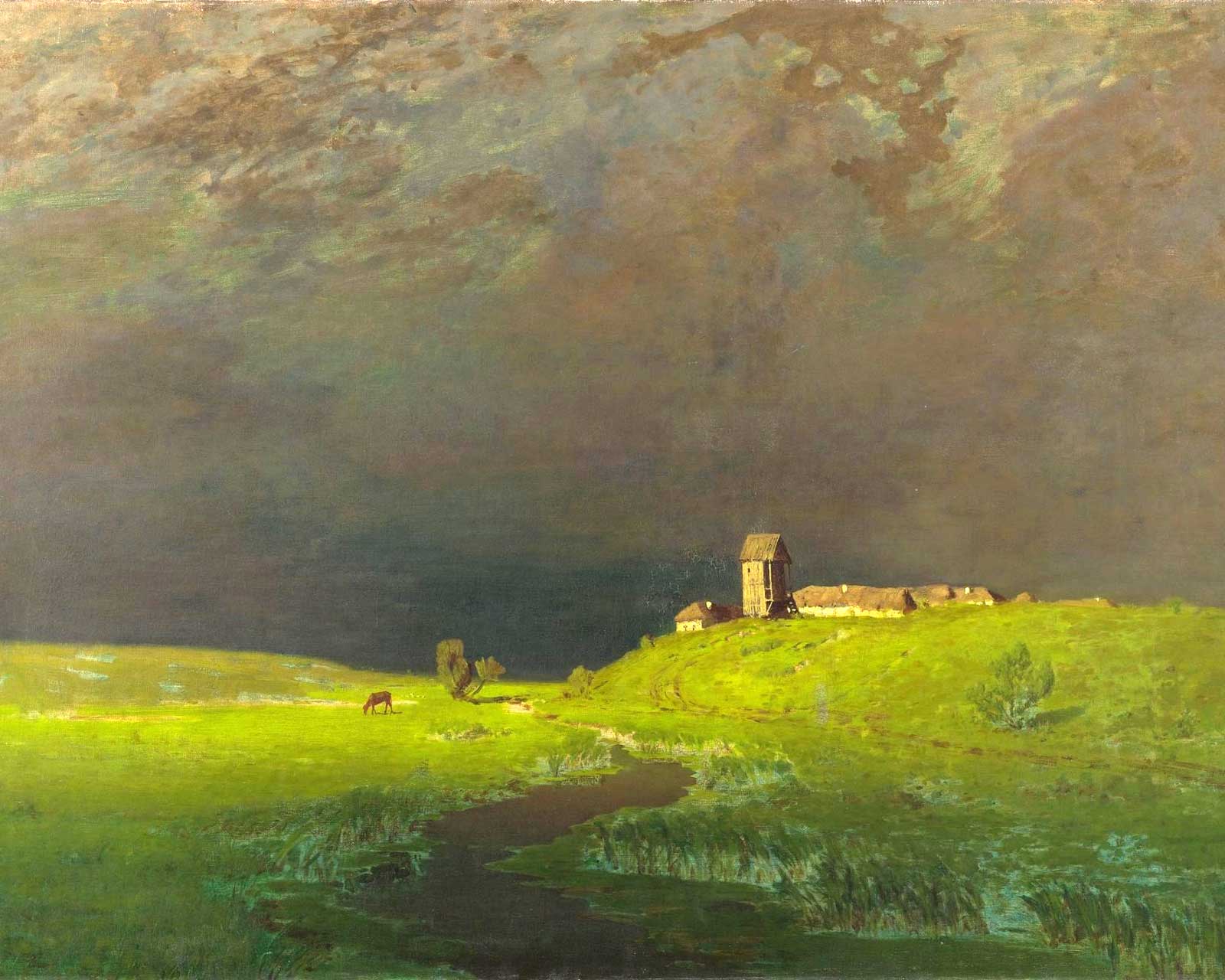 «После дождя», 1879 г. А.И. Куинджи.