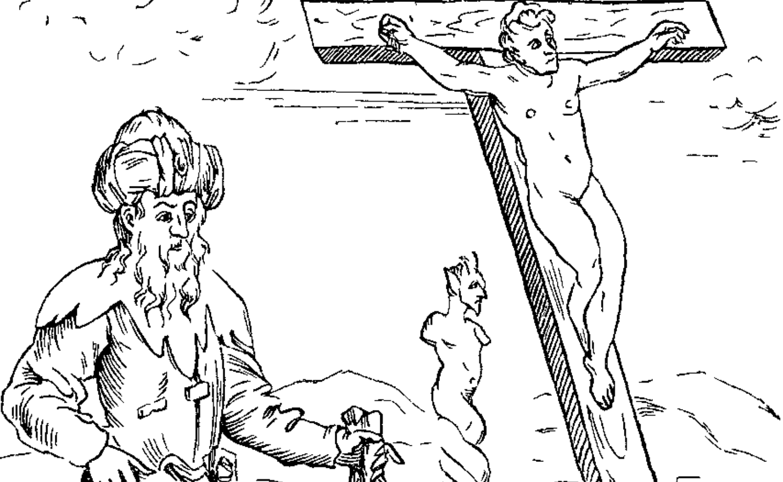 Изображение кровавого навета.