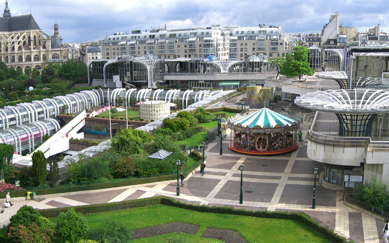 Парк Ле-Аль на месте «Чрева Парижа». 