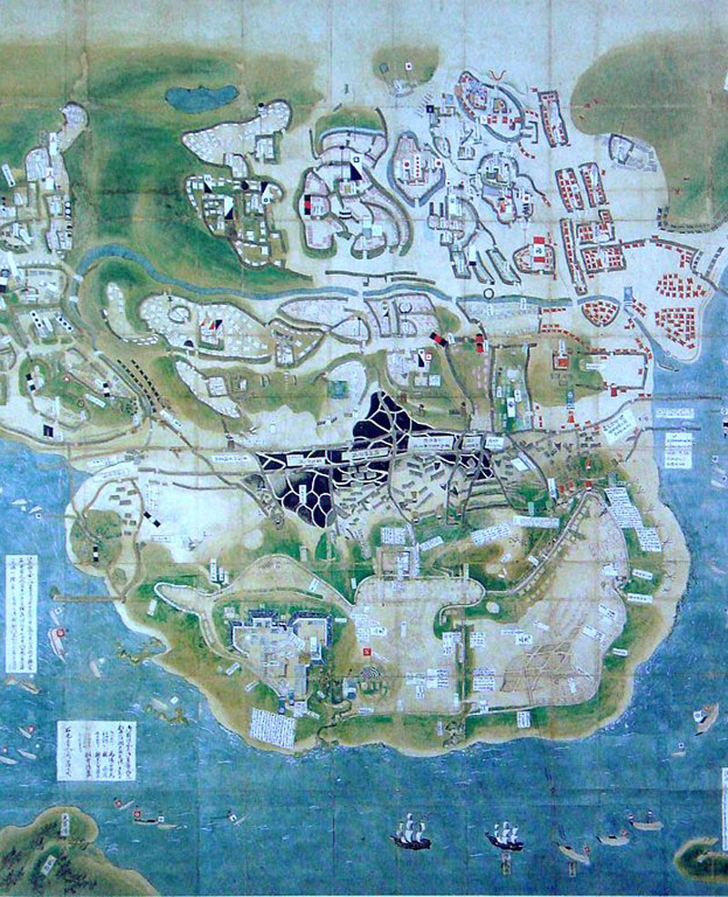 Карта осажденного замка во время восстания.
