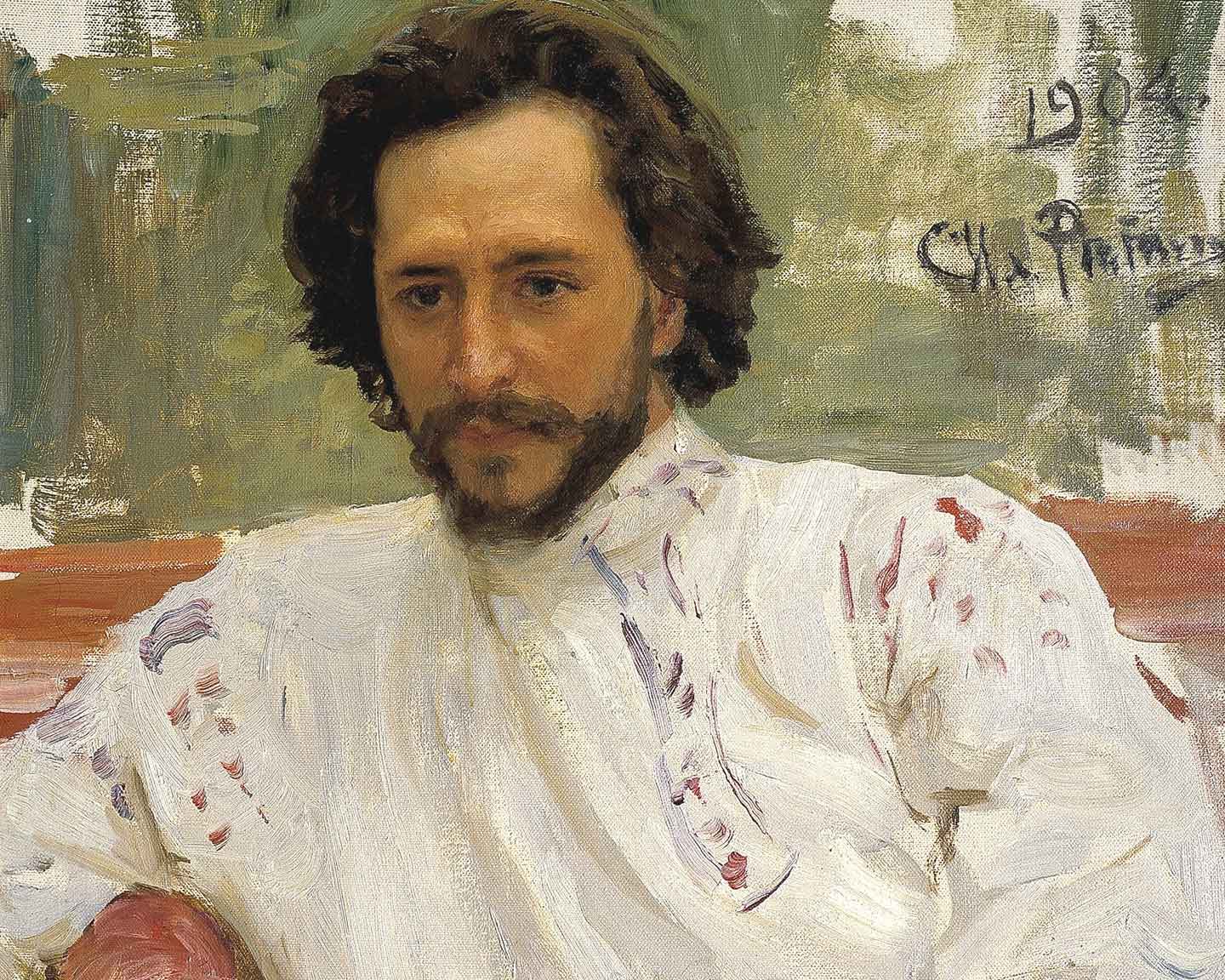 Портрет писателя Леонида Николаевича Андреева, 1904 г. И.Е. Репин.