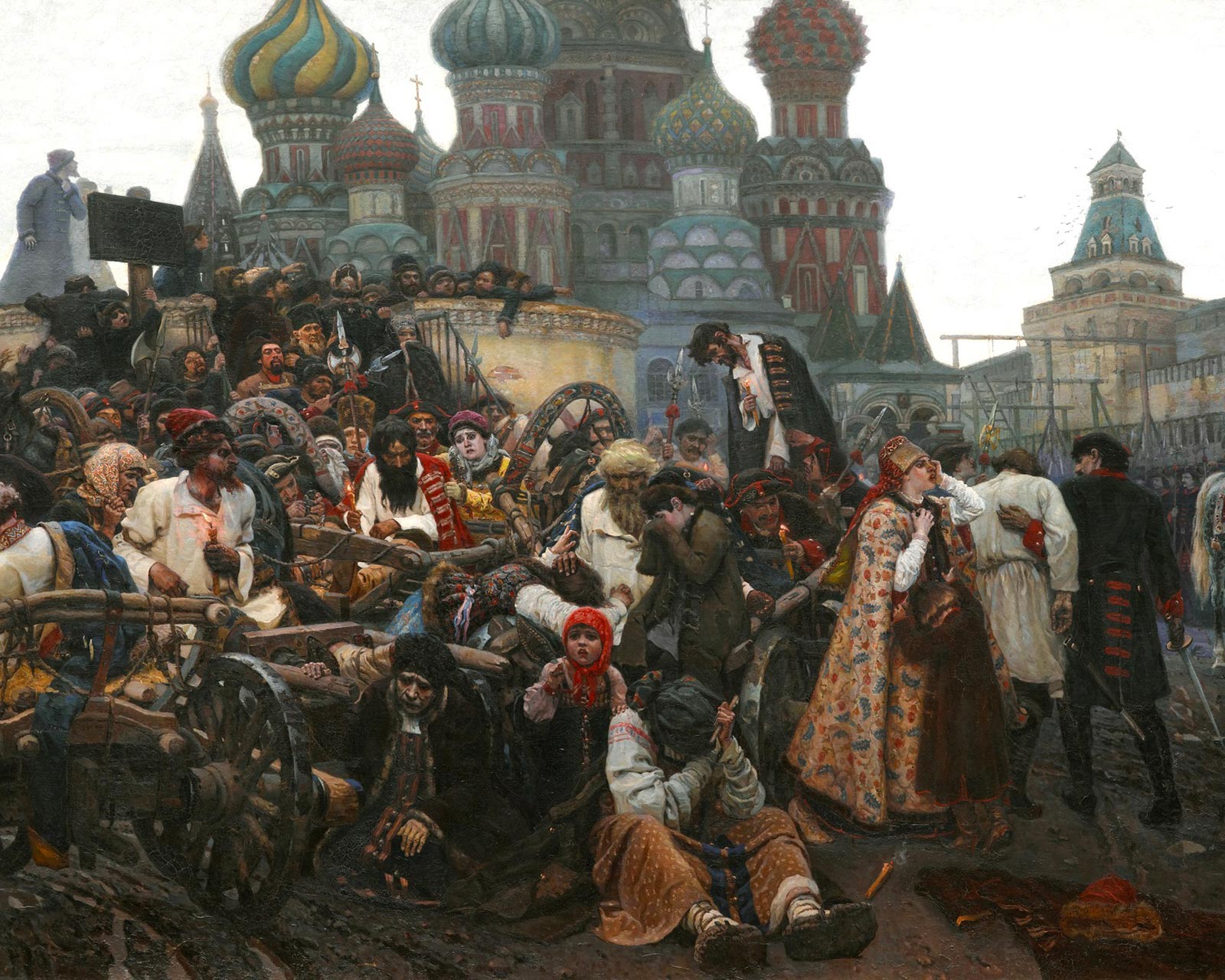 «Утро стрелецкой казни», 1881 г., В.И. Суриков.