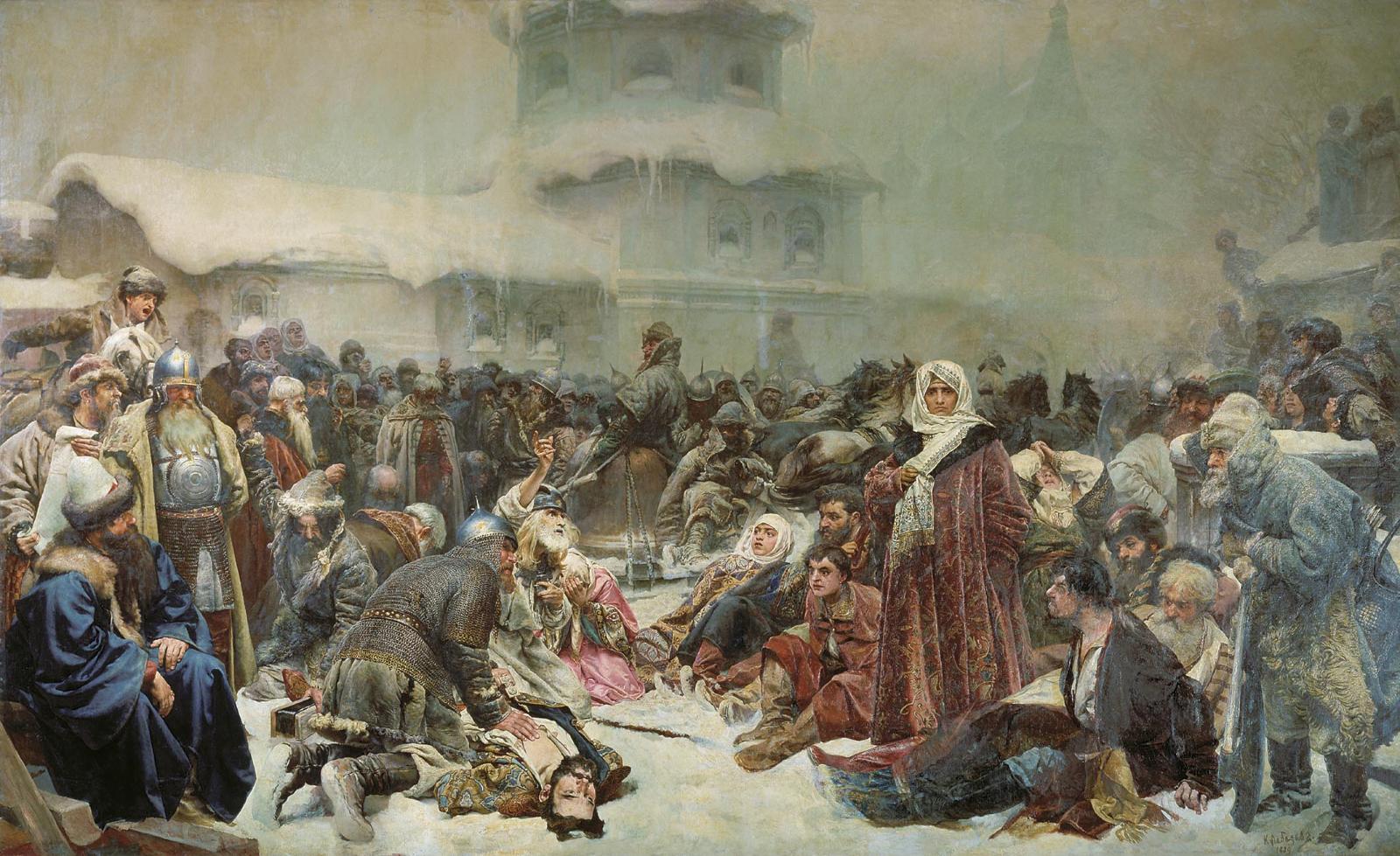 Клавдий Лебедев. Марфа Посадница, уничтожение новгородского веча.