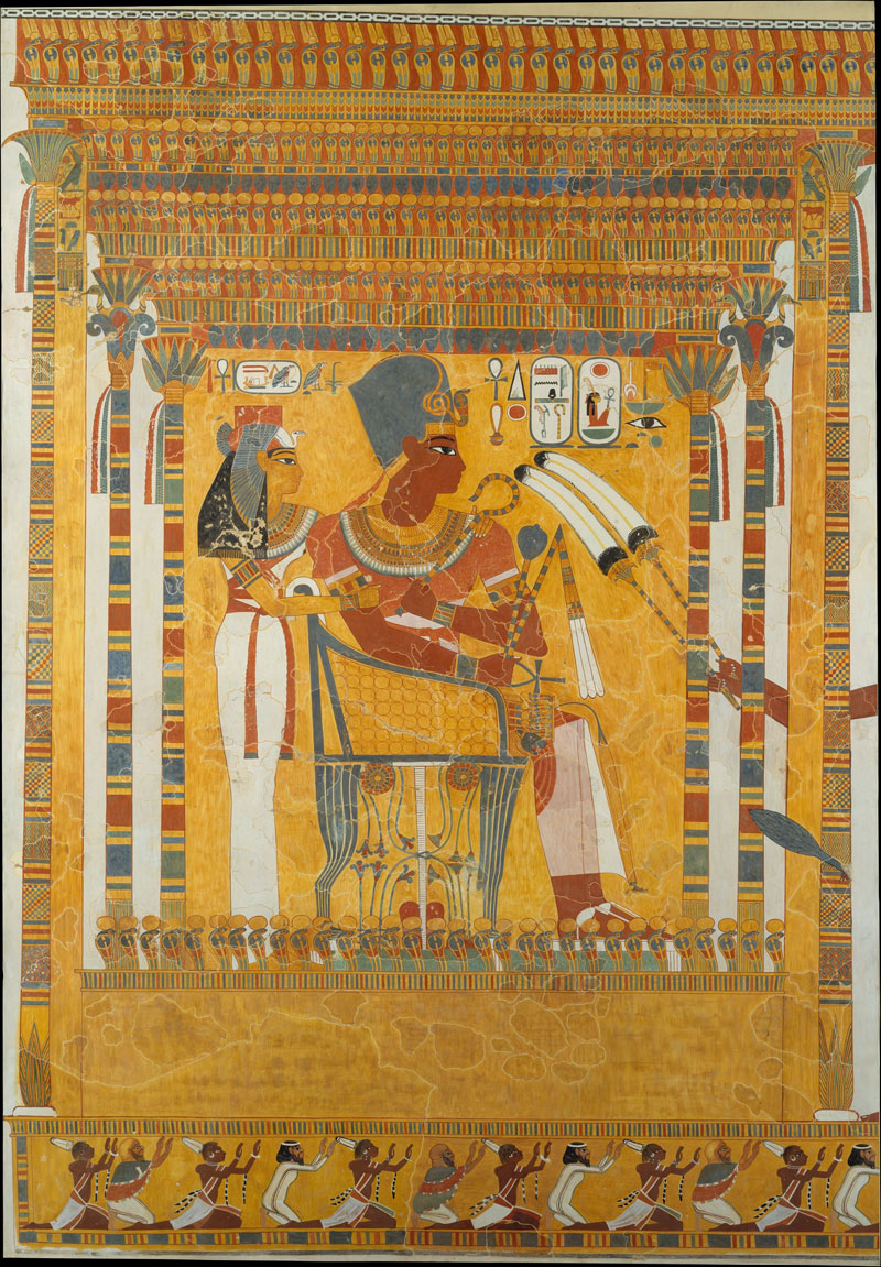 Аменхотеп III и его мать Мутемуйя.