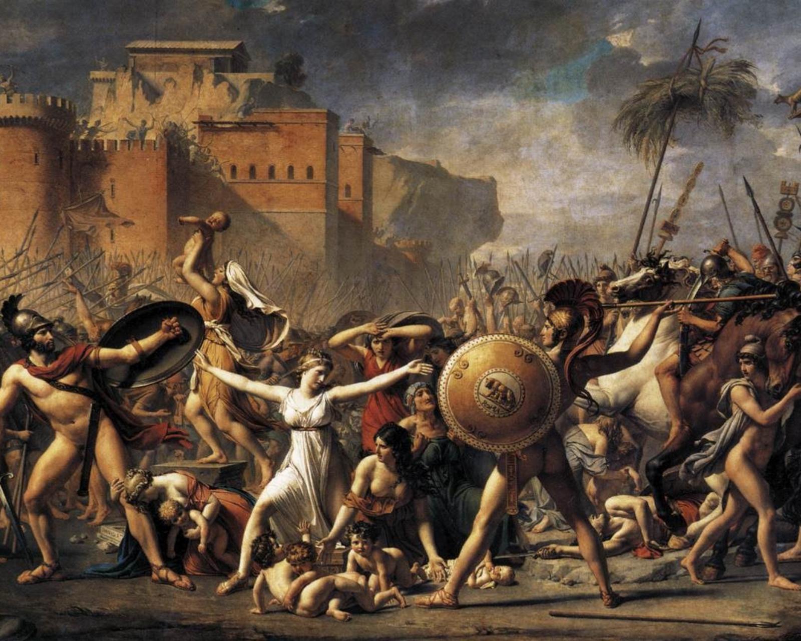 «Сабинянки, останавливающие сражение между римлянами и сабинянами», 1799.