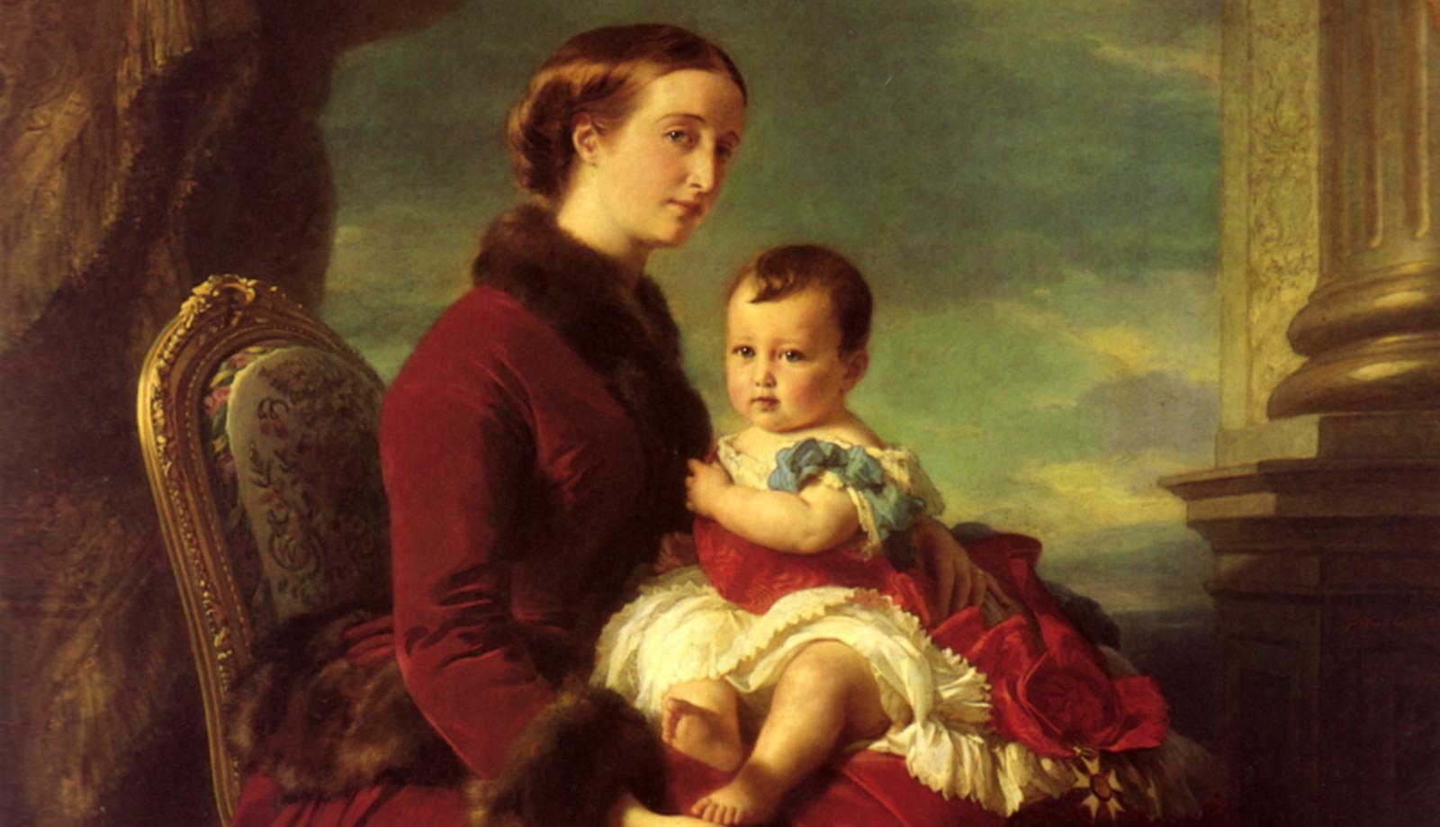 Императрица с сыном. Франц Винтерхальтер, 1857 год.