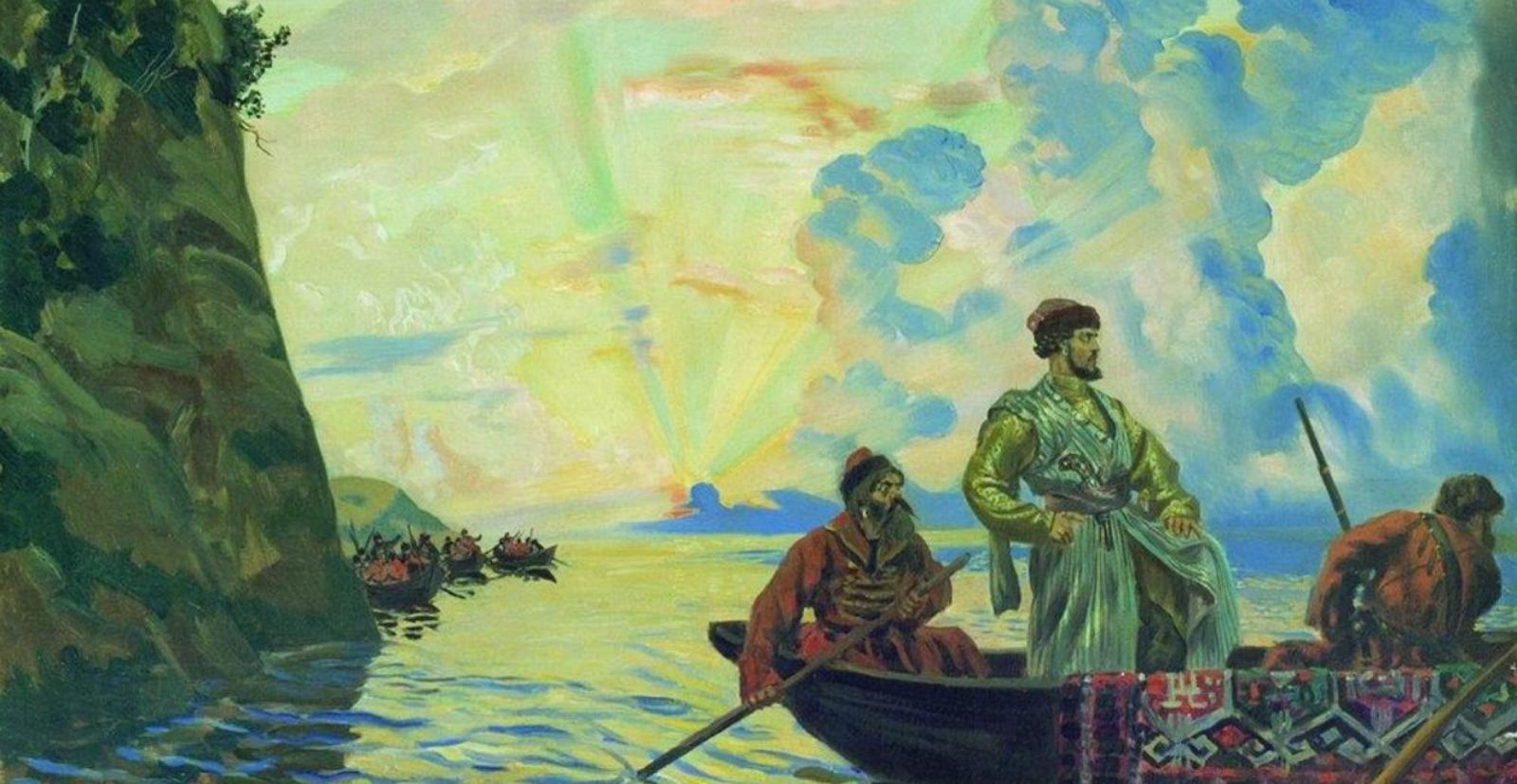 Б. М. Кустодиев. «Степан Разин».
