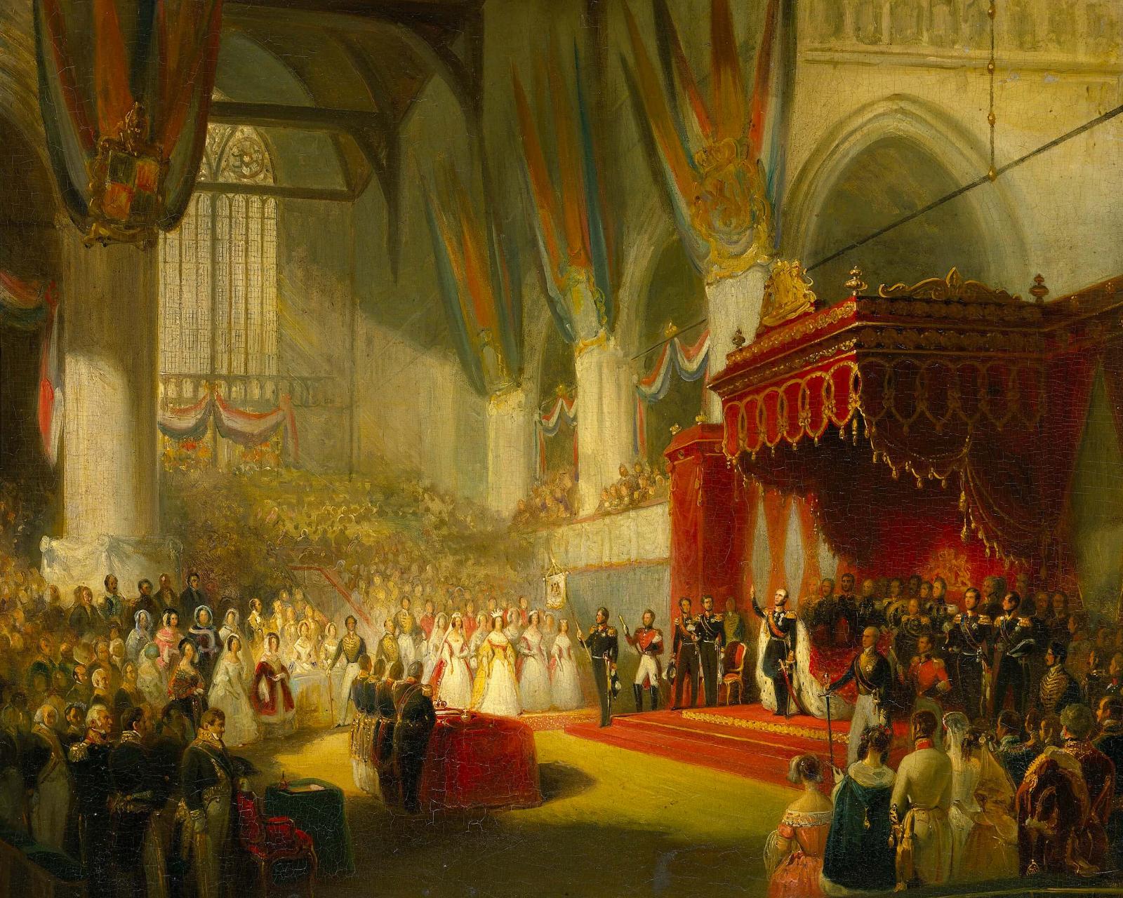 Коронация Вильгельма II. Николас Пинеман, между 1840 и 1845 гг.