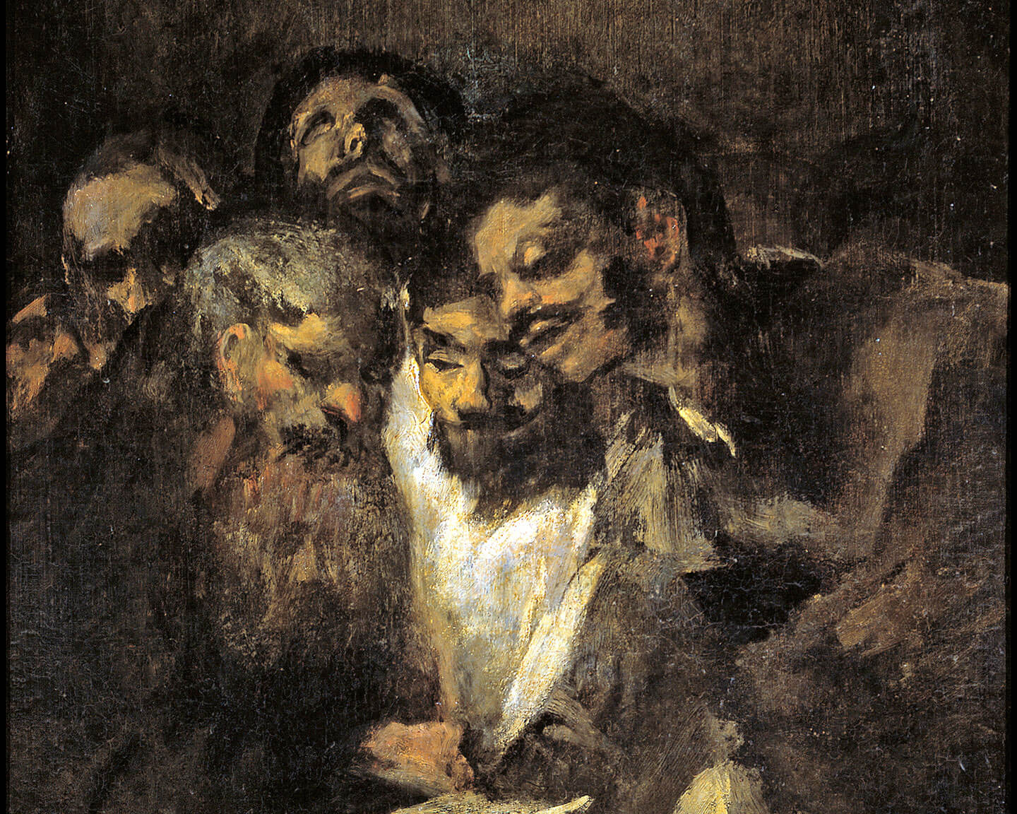 «Читающие мужчины» из цикла «Чёрных картин», 1819-1823 гг. Франсиско Гойя.