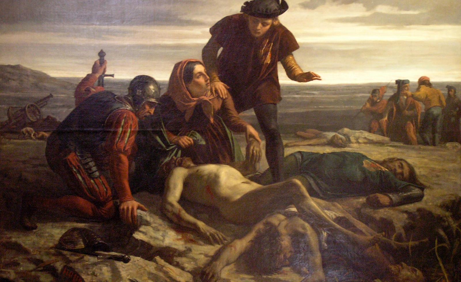 Обнаружение тела Карла после битвы при Нанси.