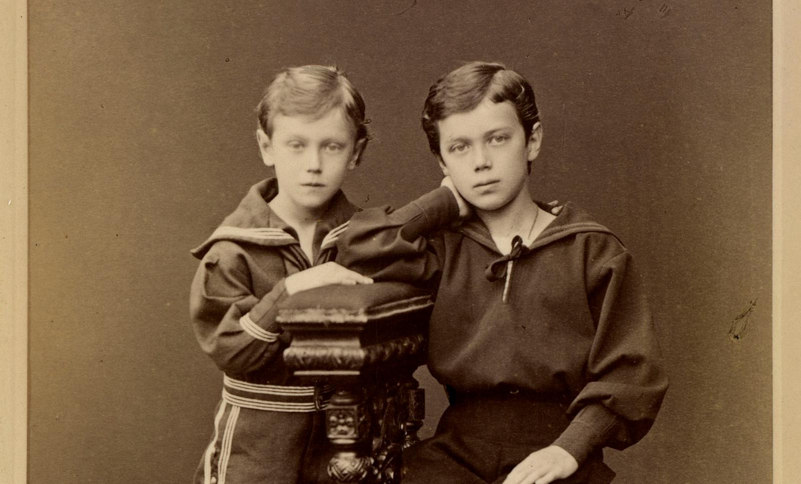Юные Николай II и Георг V.