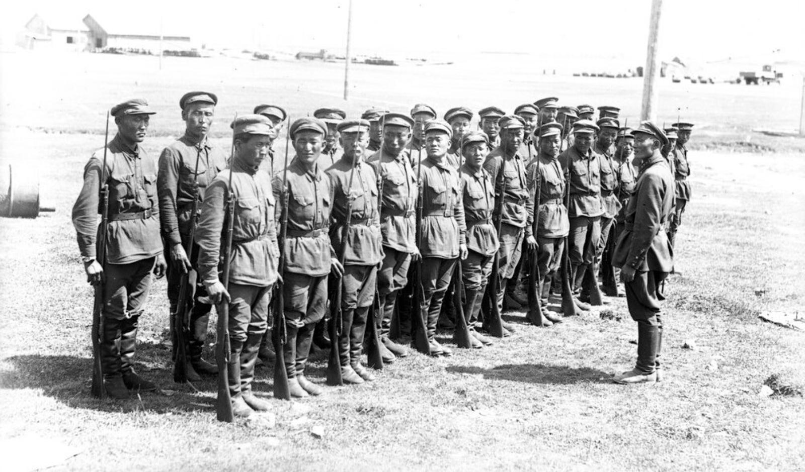 Монгольская армия в 1930-е. 