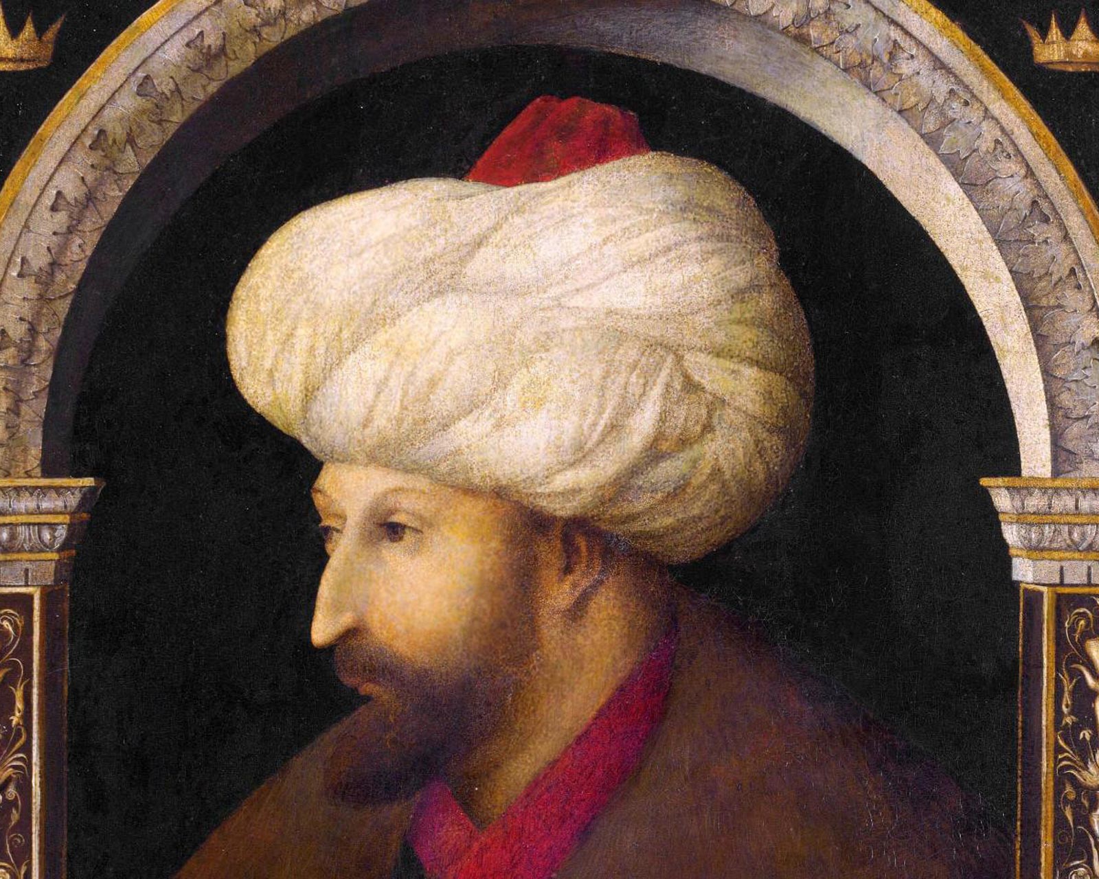 Sultan Mehmed II, 1480 Gentile Bellini. Penakhluk Konstantinopel
