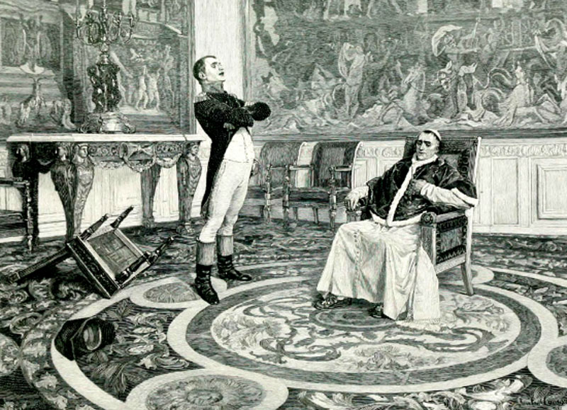 Наполеон и папа Пий VII.
